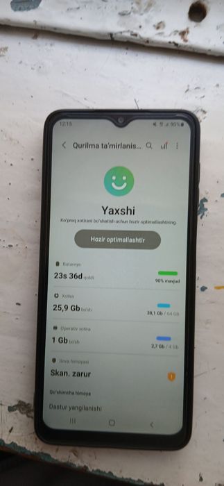 Samsung Galaxy A12 ideal holatda