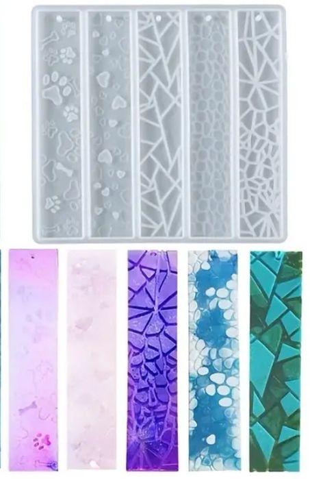 Matrite silicon pentru medalioane, brelocuri, semne de carte - rasina