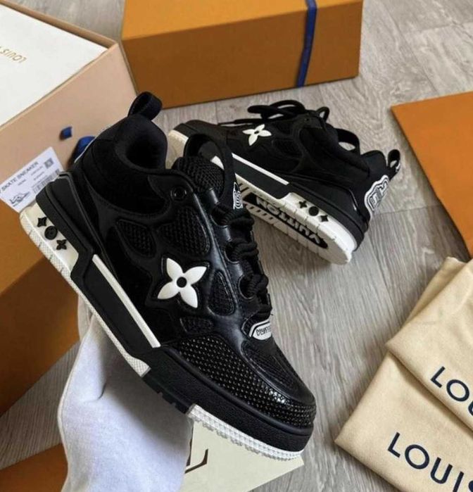 #SUMMER SALE# LV Trainers SKATE Negru Alb - Verificare Colet -