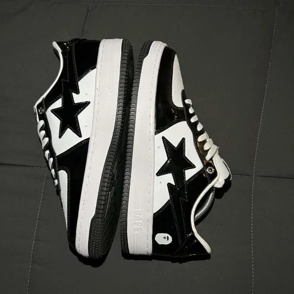Bape sta low "panda" - black/white - full box