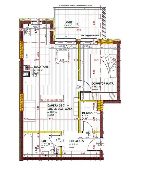 Apartament 2 camere, complex rezidential nou LIFT, parcare, garaj, Tin