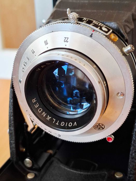 Camera foto 6X9 Voigtlander Bessa I obiectiv 105 mm f/4.5 Vaskar