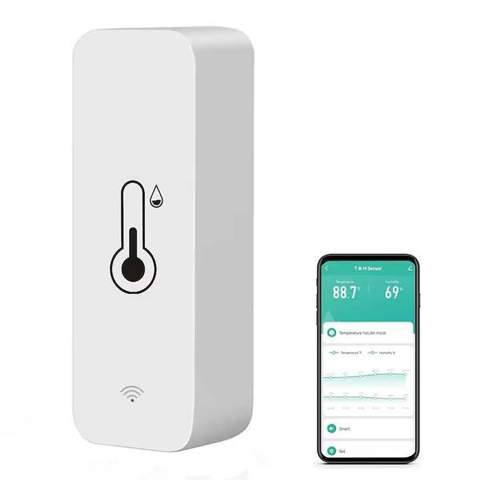 Senzor inteligent de temperatura si umiditate, Vaxiuja, Wifi
