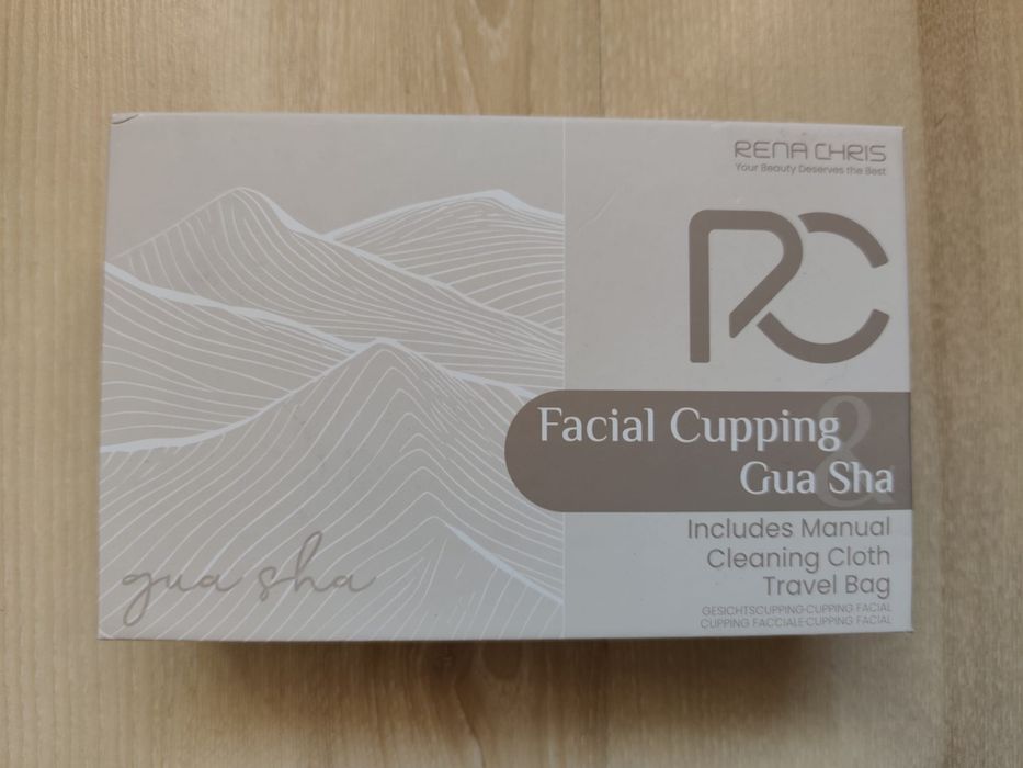 Setul de masaj facial Rena Chris (Gua Sha + Facial Cupping)
