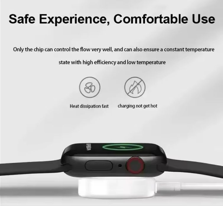  Apple Watch Magnetic Charger to USB-C ( 1m ) плетен кабел за бързо зареждане на смарт часовник с ЮСБ Ц