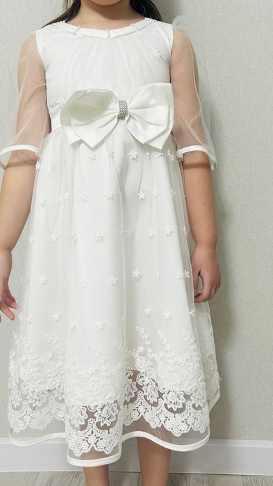 Белое платье для девочек