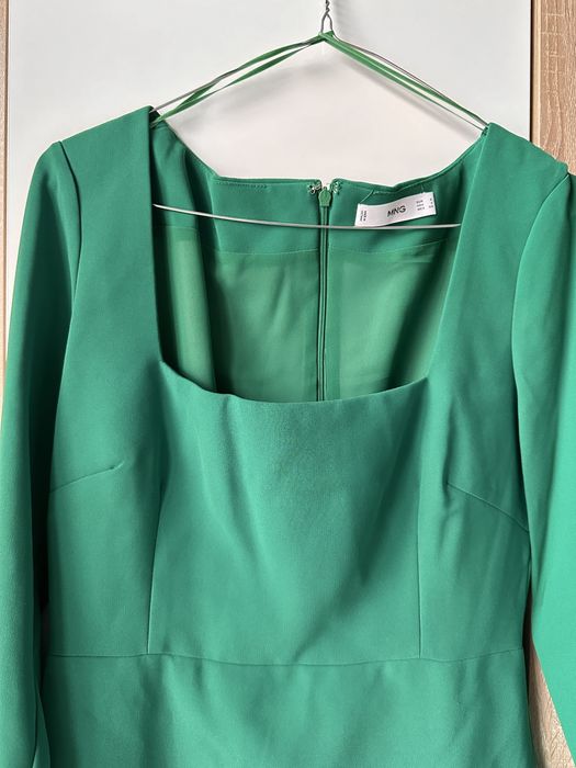 Къса зелена рокля Манго