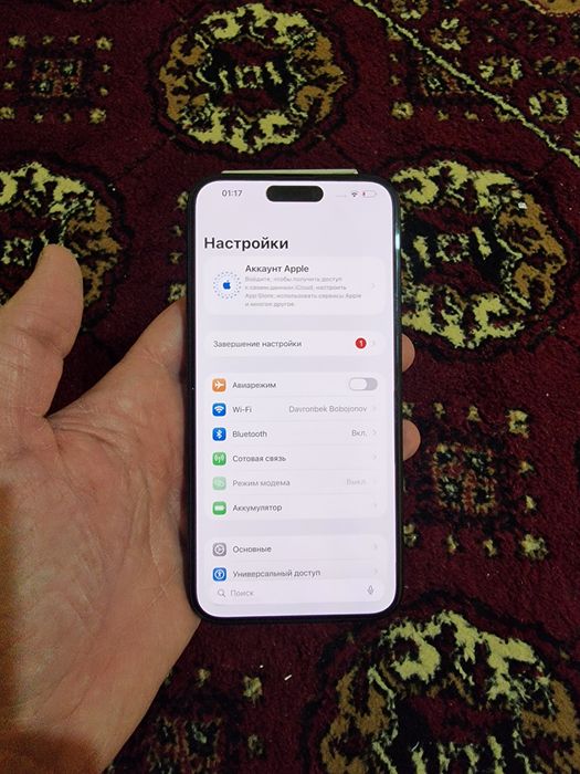 Iphone 15 Pro Max. 256GB Emkost 85%  Ayol kishi ishlatgan xolati idyol