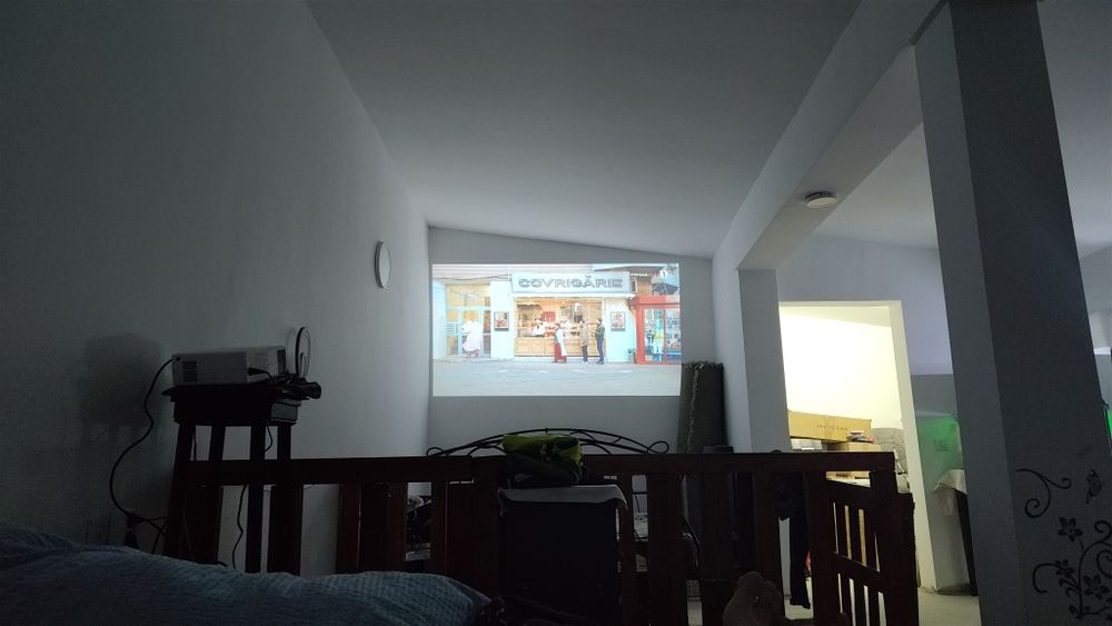 Proiector 4K TV WiFi Android 9 20000 Lumen Boxe HDMI USB Telecomanda