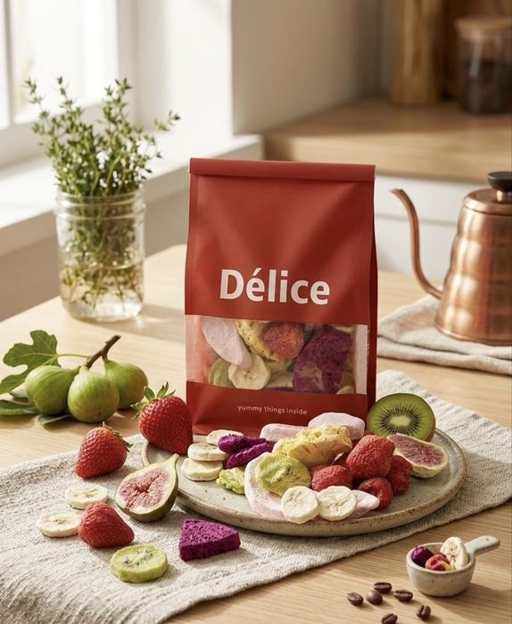 Сублимированные фрукты, мороженое подарок