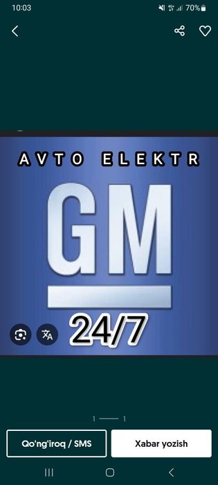 Avto elektrik 24/7 Toshkent vizp