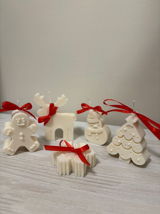 Коледни соеви  свещи