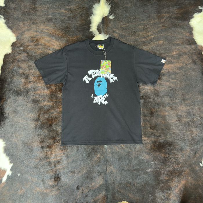 BAPE A Bathing Ape мъжка тениска – черна с Ape Head принт
