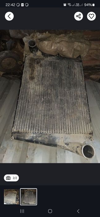 На VOLVO FH12 Интеркулер