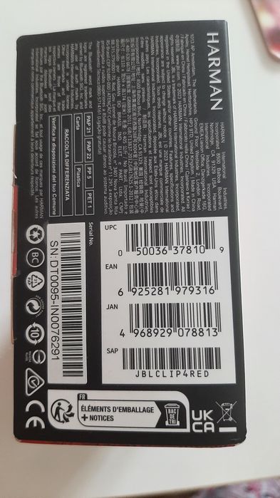 Boxa portabila JBL Clip 4, Bluetooth, IP67, 10H, Rosu, sigilata