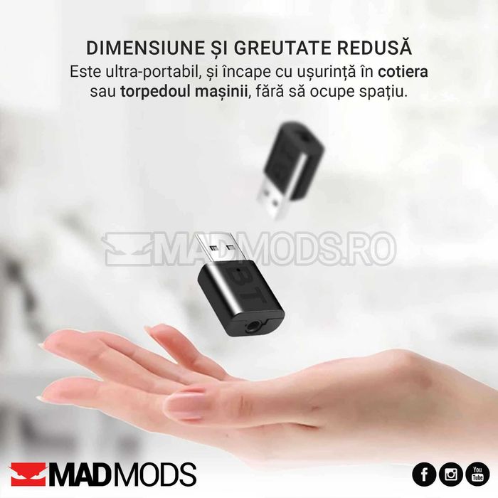 Modul Audio Bluetooth Aux Auto, compatibil BMW Audi Skoda Vw etc