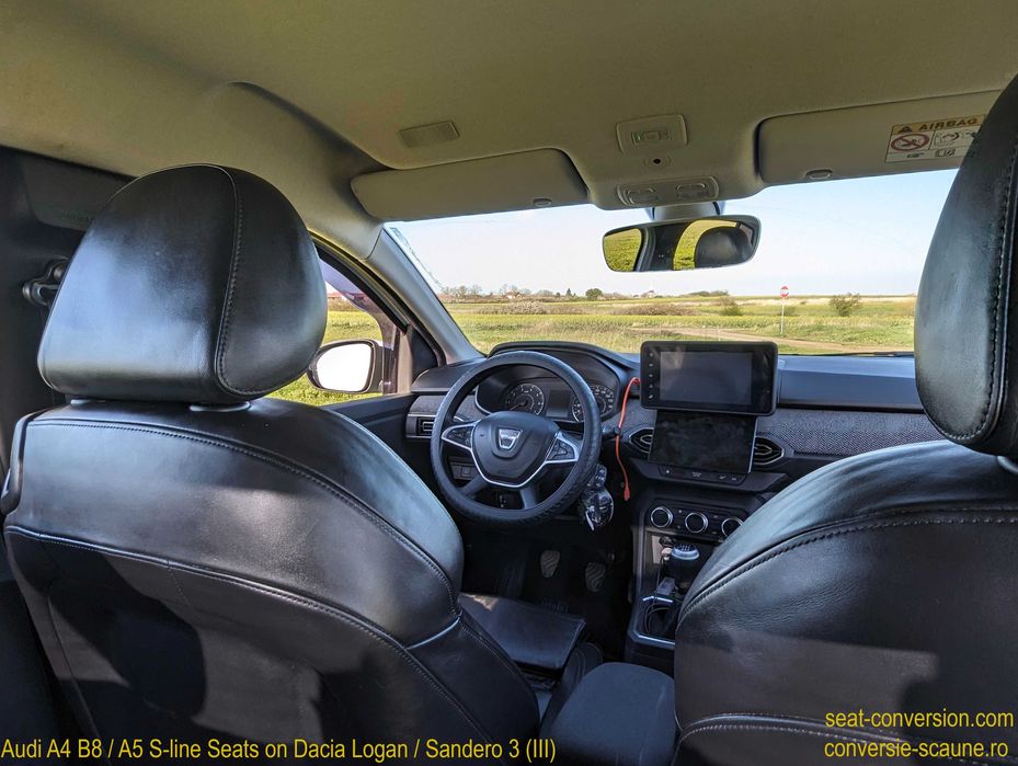 Sistem adaptare scaune de Audi A5 S-line pe Logan Sandero 3 III 2020 +
