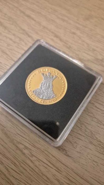 moneda comemorativa 20 lei 1991 - Editie speciala innobilata cu aur pur si rodiu - Casa de monede
