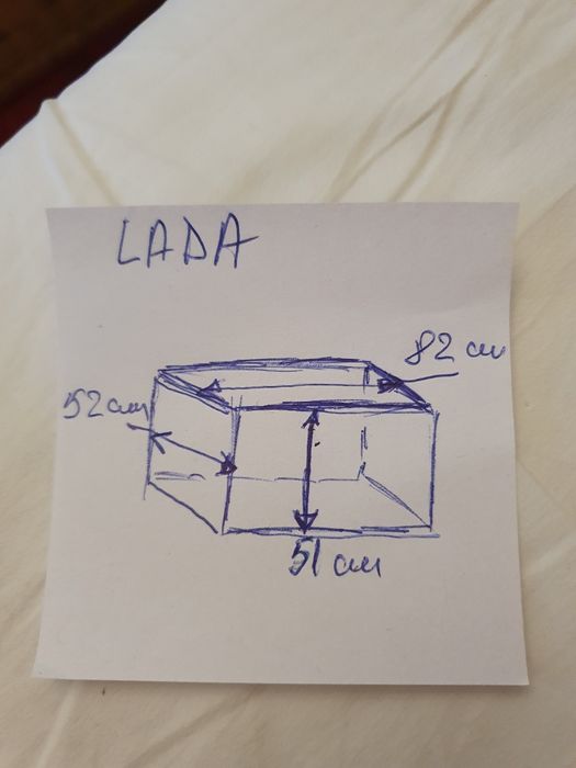 Lada din lemn masiv veche