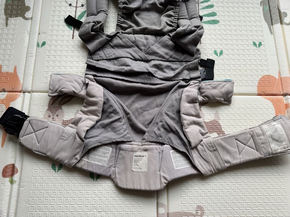 Marsupiu ergonomic Manduca XT – gri, reglabil, până la 20 kg