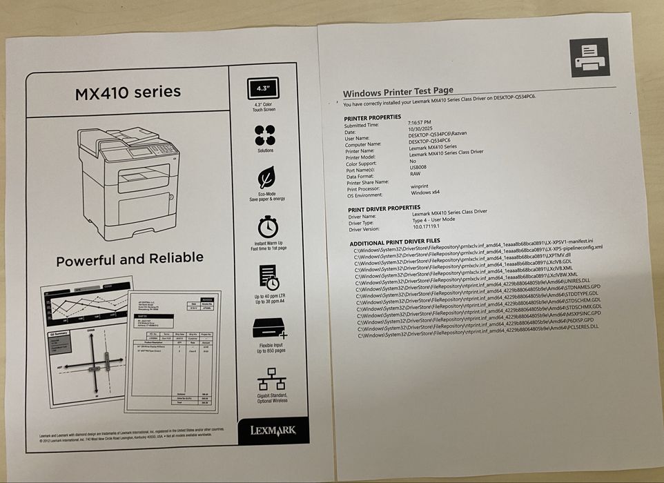 Multifunctionala Lexmark MX410de