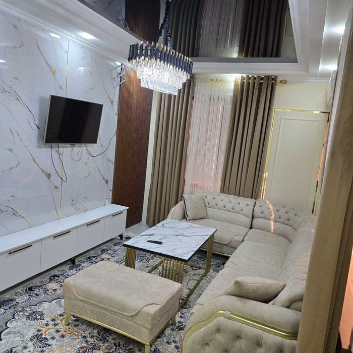 Ижарага люкс квартира бор ислохот кизил домда