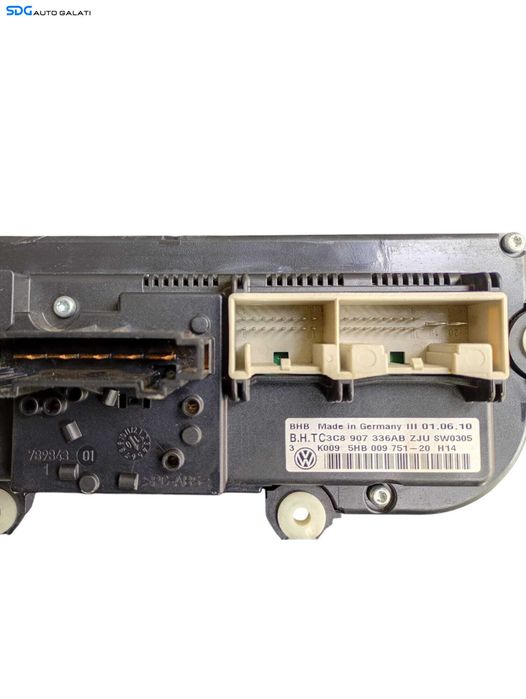 Panou Modul Unitate Comanda AC Aer Conditionat Clima Climatic Volkswagen Passat B7 2010 - 2015 Cod 3C8907336AB 5HB009751 [LC0611]