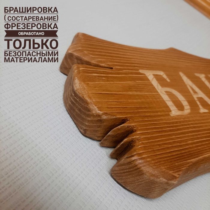 Табличка резная "БАНЯ"