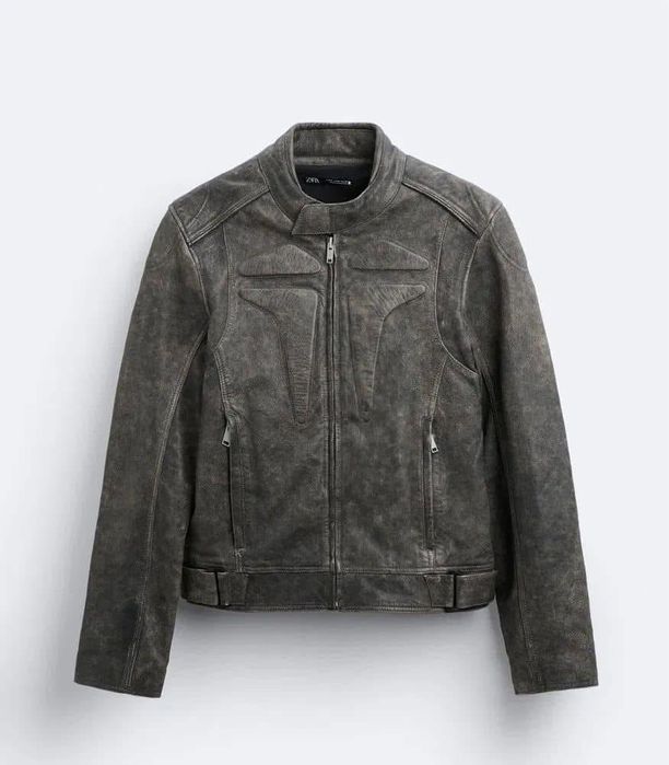 Geaca Zara, din piele naturala. Noua!