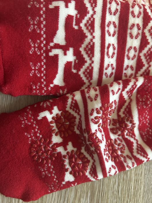 Sosete groase iarna cu insertii cauciuc pe talpi- 2 perechi