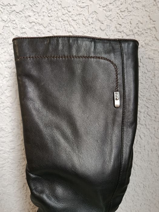 Сапоги    кожаные