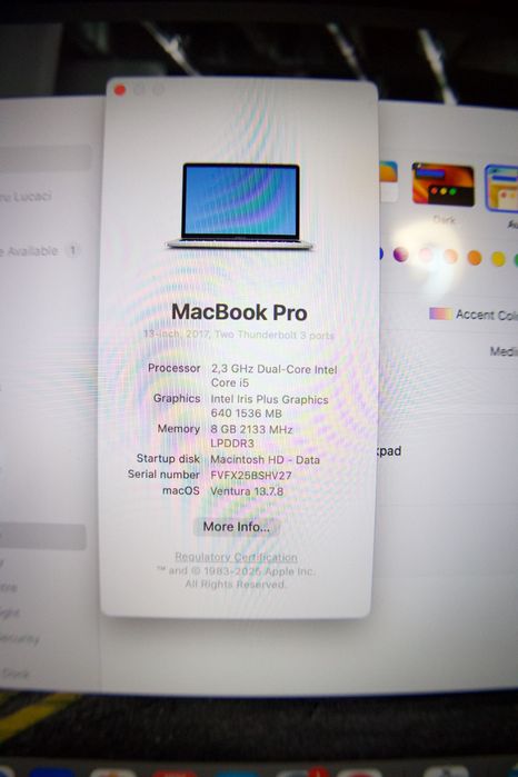 Macbook pro 2017,functional!