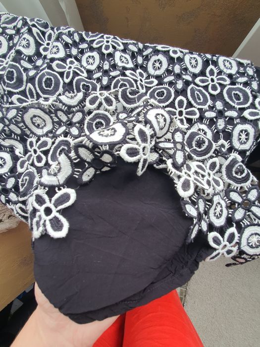 Rochie NISSA negru alb