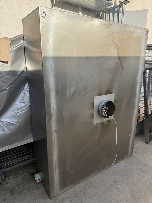 Hota centrala  inox  1800   x 1400 x 400  h cu motor si filtre