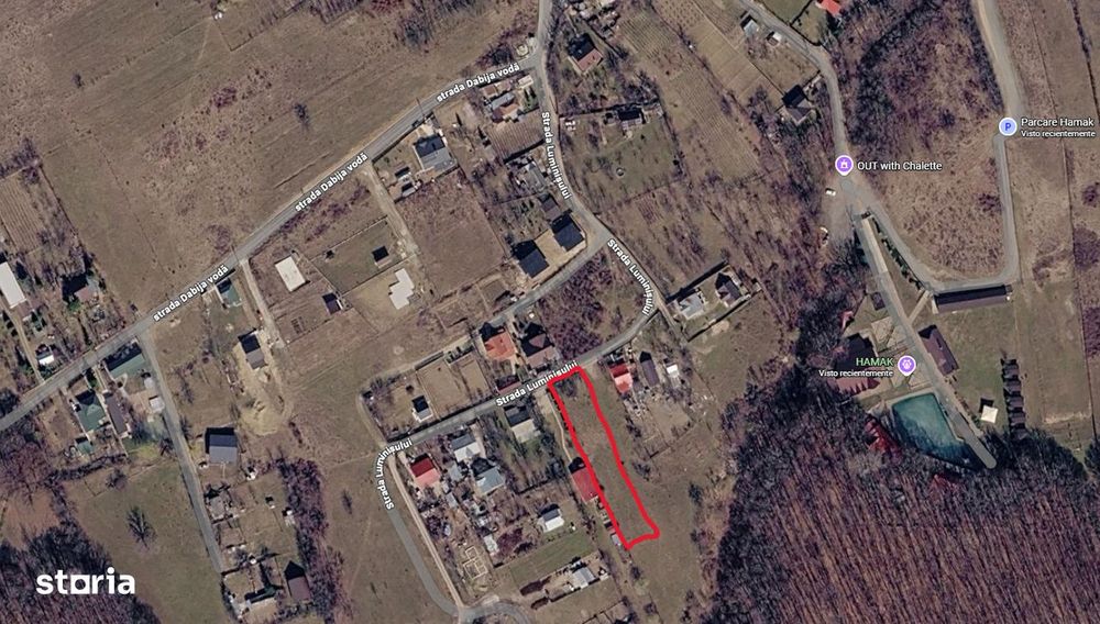 Teren intravilan 2.360 mp lângă pădure și Hamak – investiție excelentă