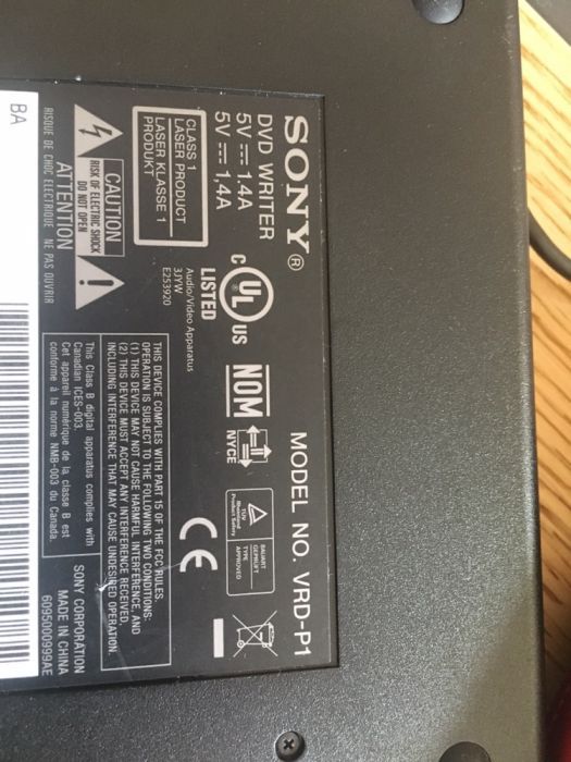 Sony direct vrd-p1