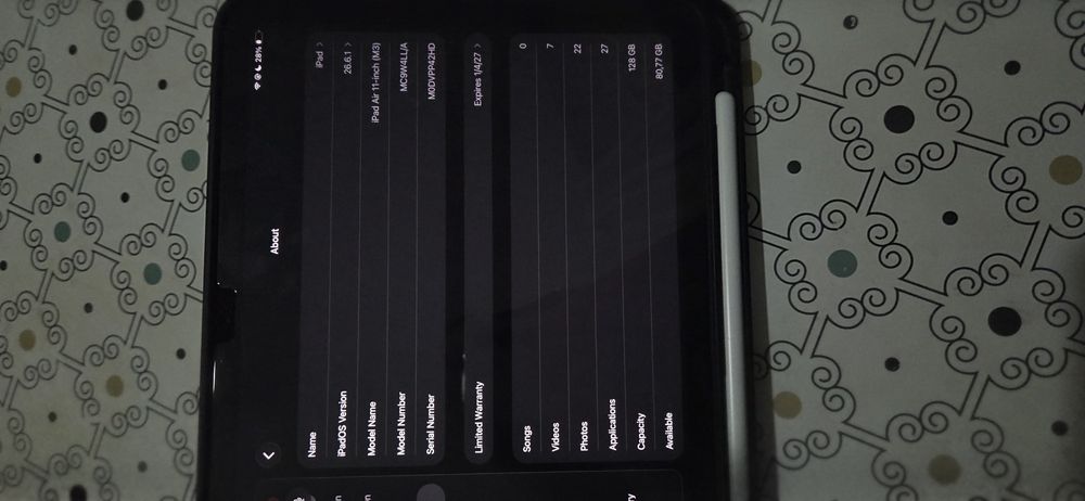 Ipad air 11 M3 128gb