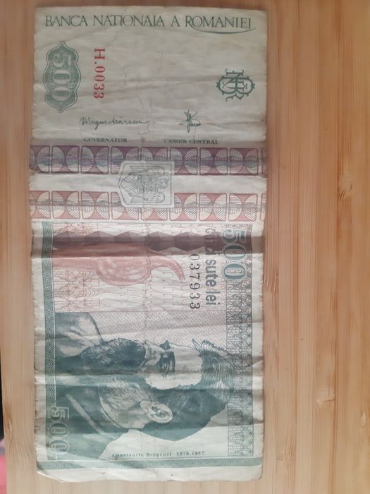 Vand bancnota de 500 de lei