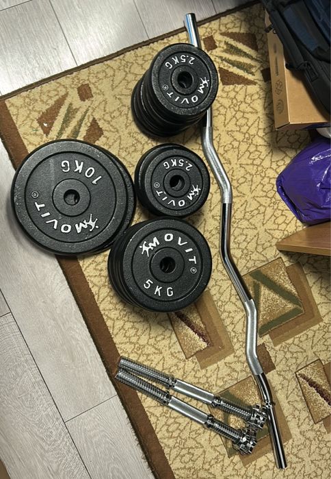 Set Haltere si Gantere 100Kg si Bara Z