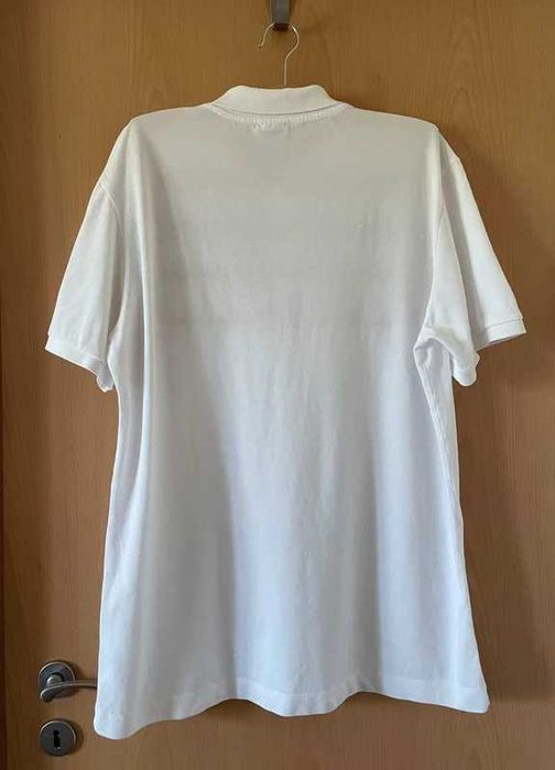 Tricou alb polo Lacoste, marimea XL