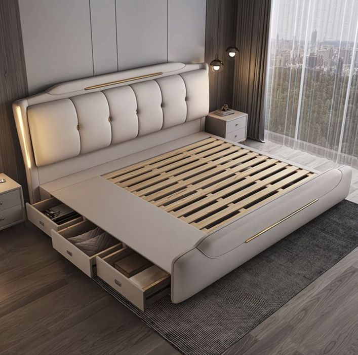 PREMIUM КРОВАТЬ с хранением и подсветкой