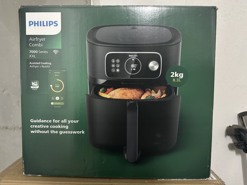 Philips Airfryer Combi XXL Series 7000 (HD9875/90) – перфектен + кутия