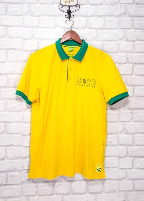 HUGO BOSS Limited Бразилия Оригинална мъжка Поло фланелка размер М
