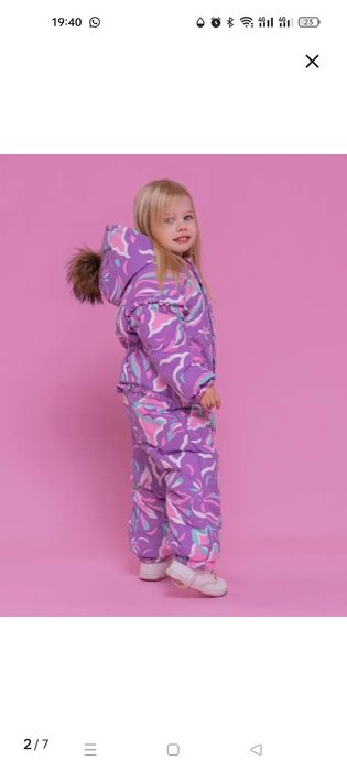 Зимний комбинезон для девочки