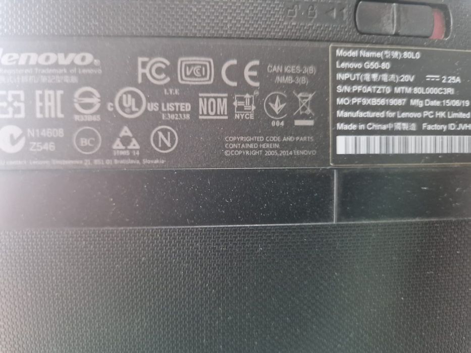 Piese laptop Vand piese lenovo g50-80 si acer aspire 7750g.