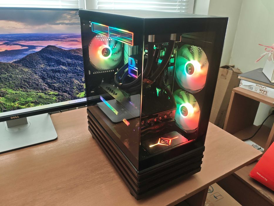 Геймърски компютър, Ryzen 5700x, Rtx 3070, 32gb Ram, 1tb ssd, 850W, водно охлаждане