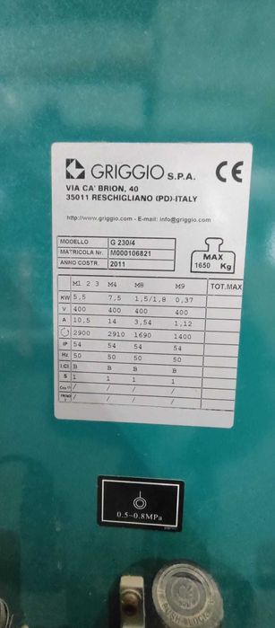 Mașină de profilat, rindeluit lemn 4 fete Griggio G230 profesională