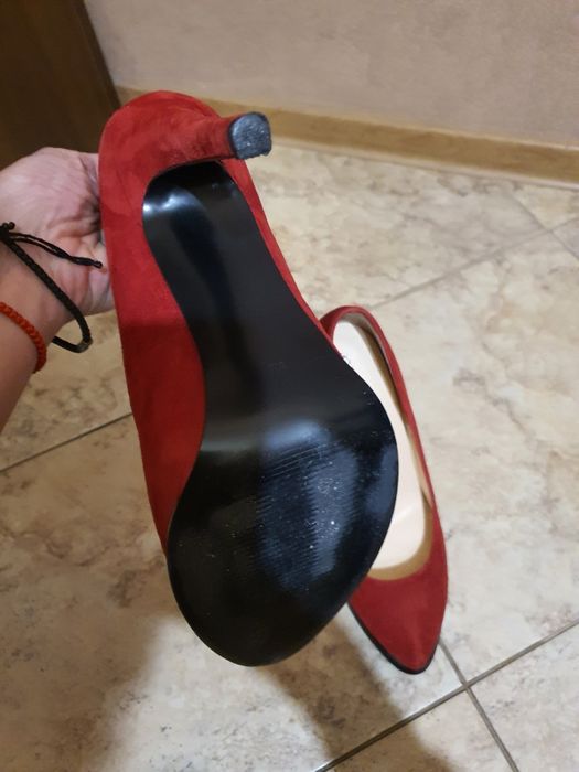 Дамски обувки от естествен  велур