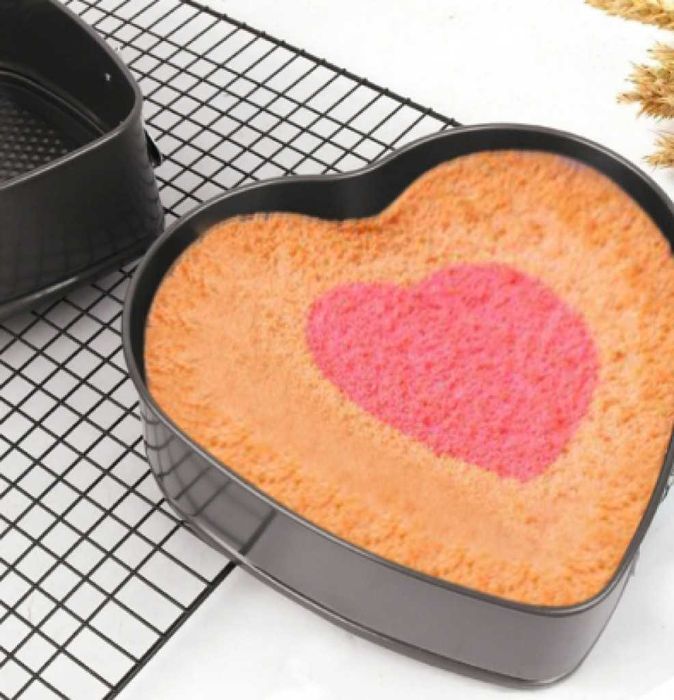 Комплект от 6бр метални форми за торта