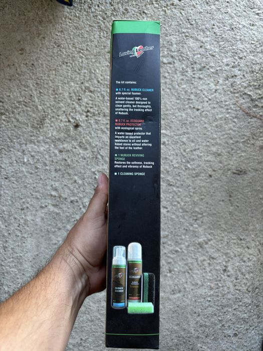 Италиански комплект, за почистване на кожа и набук